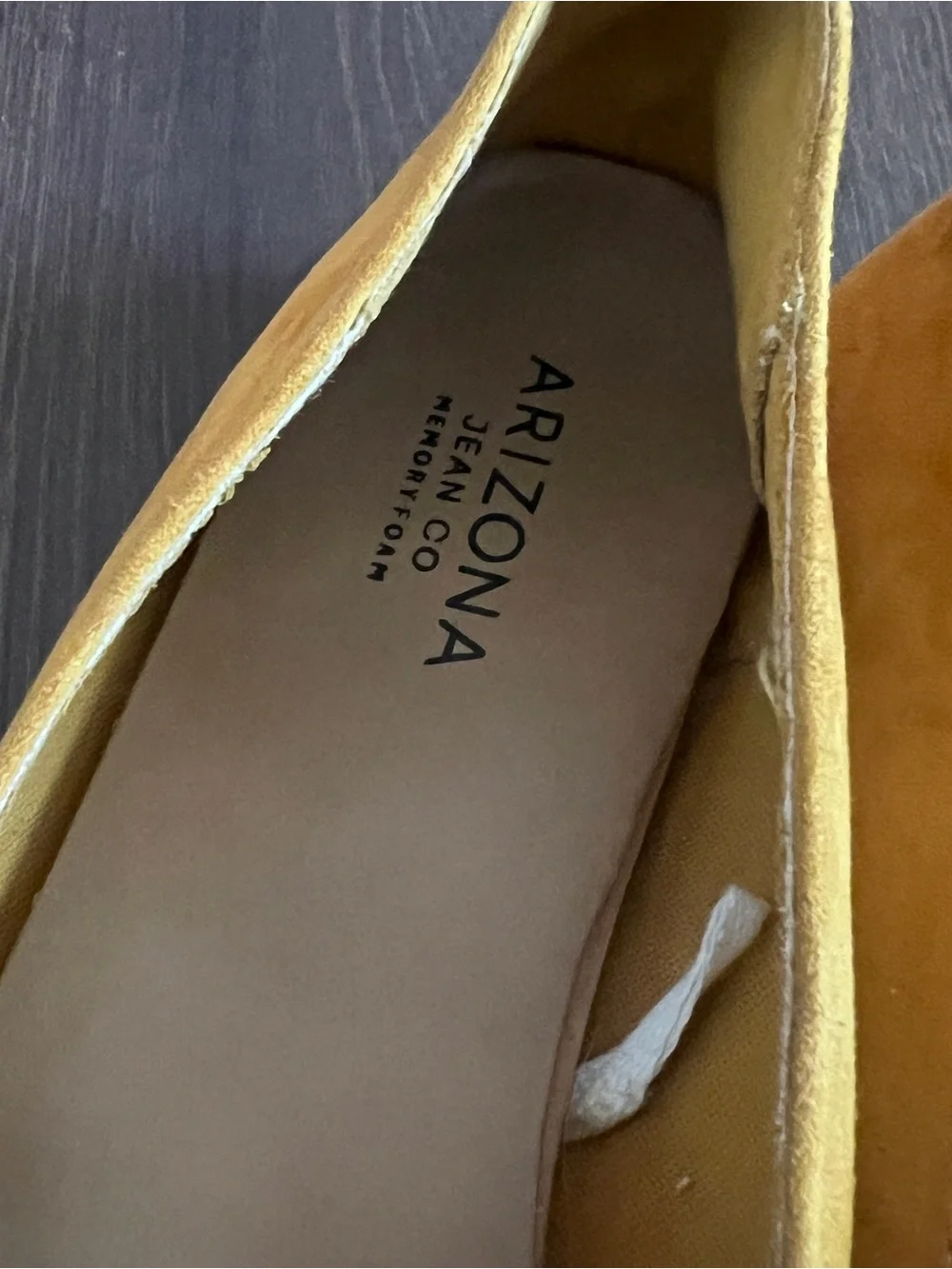 Arizona Jean Company Yellow Studded Pointed Flats